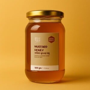 সরিষা মধু ৫০০ গ্রাম কাচের জার